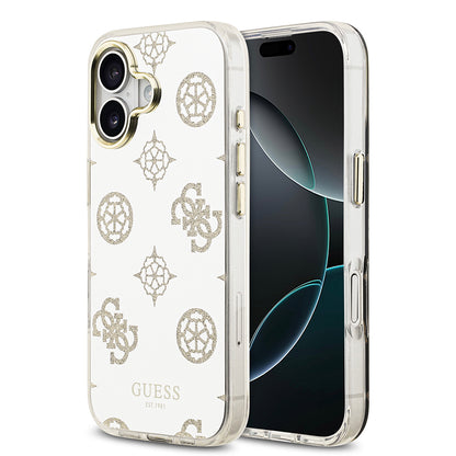 Apple iPhone 17 Kılıf Guess Orjinal Lisanslı Metal Kamera Çerçeveli Simli Aynalı Kapak