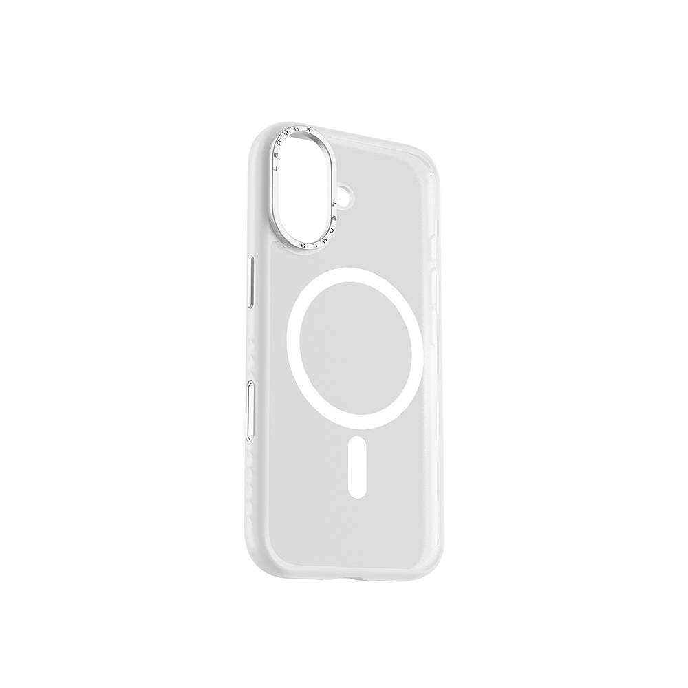 Apple iPhone 17 Kılıf M-safe Şarj Özellikli Metal Kamera Standlı Lenyes CK226 PC Kapak