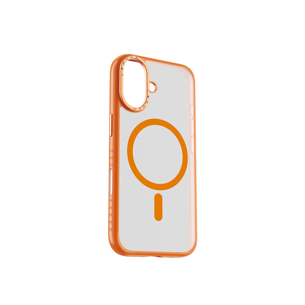 Apple iPhone 17 Kılıf M-safe Şarj Özellikli Metal Kamera Standlı Lenyes CK226 PC Kapak
