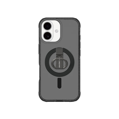 Apple iPhone 17 Kılıf M-safe Şarj Özellikli Yüzük Standlı Amazingthing Titan Pro Serisi Kapak