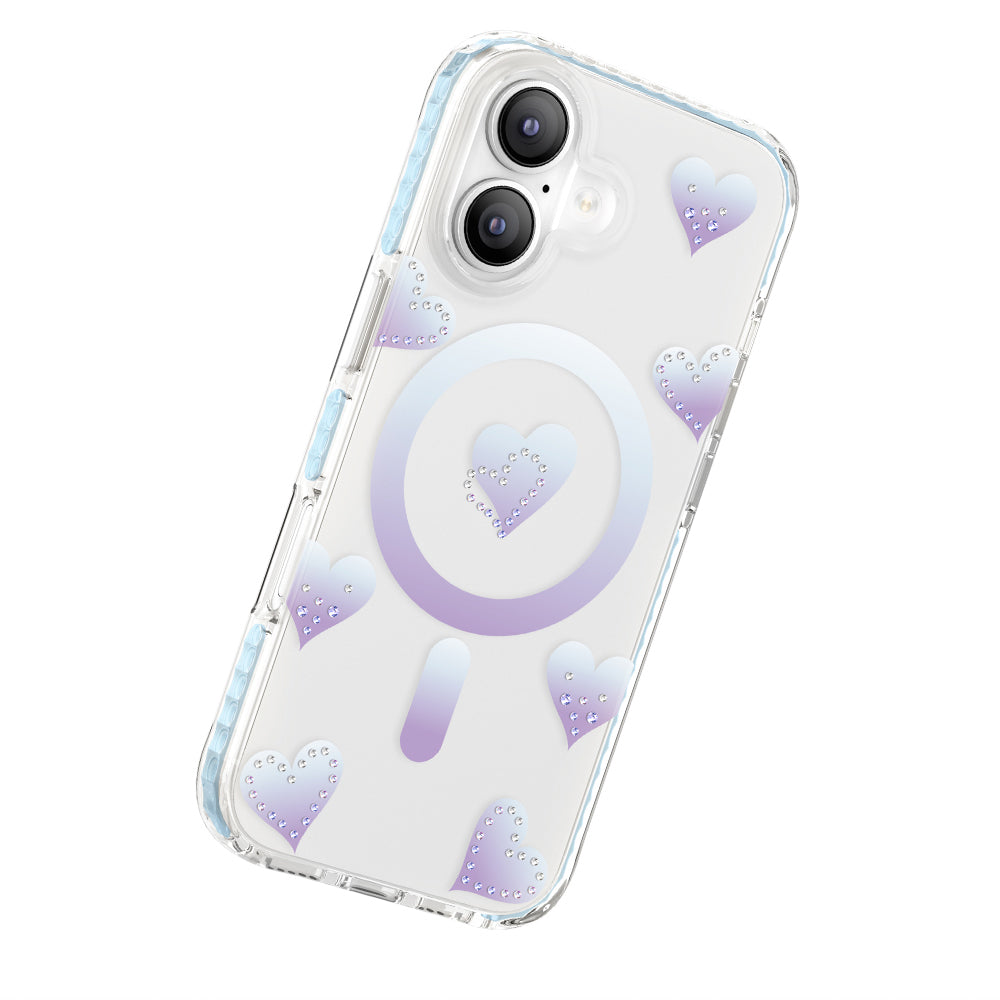 Apple iPhone 17 Kılıf M-Safe Şarj Özellikli Zore Paris Elvo Sert PC Kapak