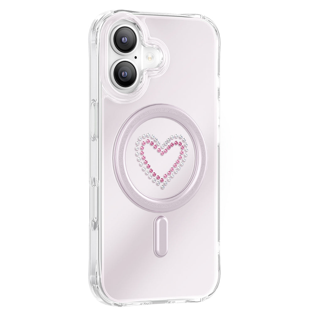 Apple iPhone 17 Kılıf M-Safe Şarj Özellikli Zore Paris Mova Sert PC Kapak