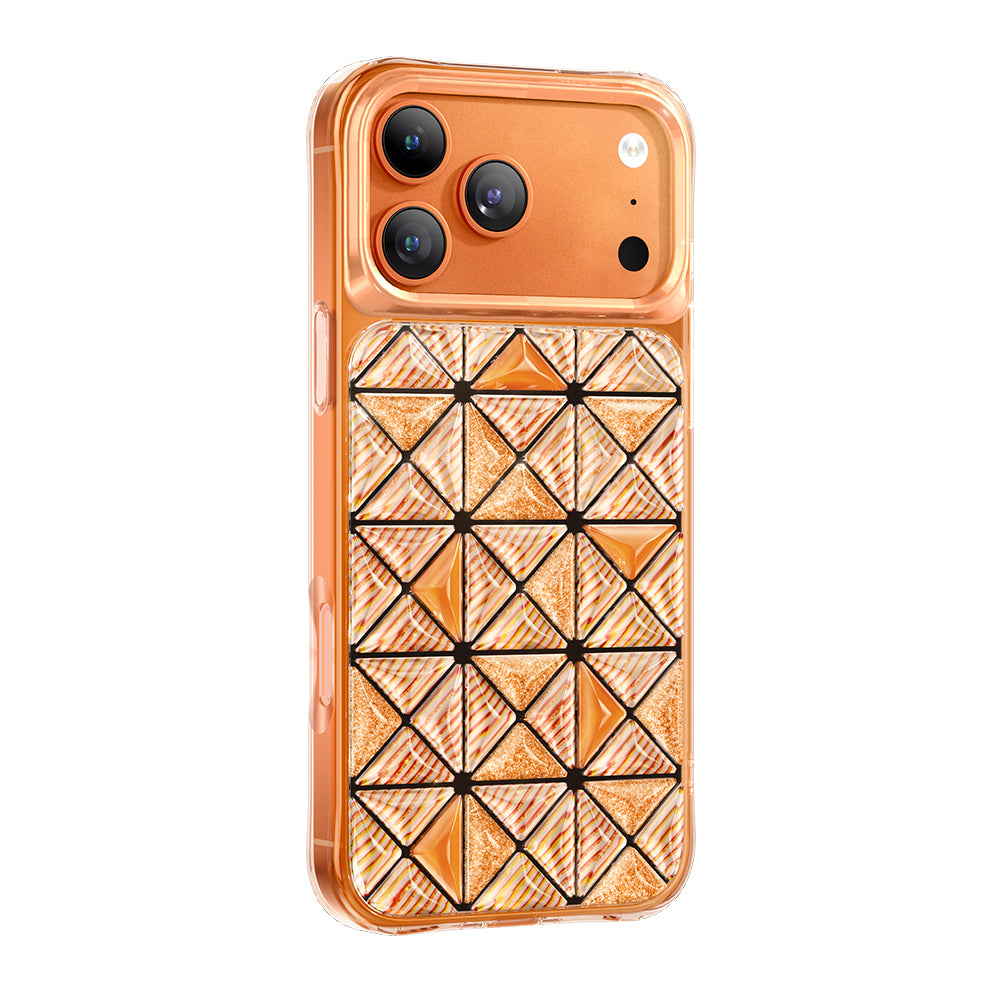 Apple iPhone 17 Pro Kılıf 3D Buz Blok Desenli Zore Paris Kairo TPU Kapak
