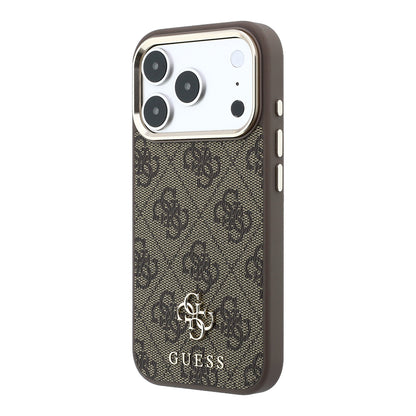 Apple iPhone 17 Pro Kılıf Guess Orjinal Lisanslı M-safe Şarj Özellikli Small 4G Classic Logolu Kapak