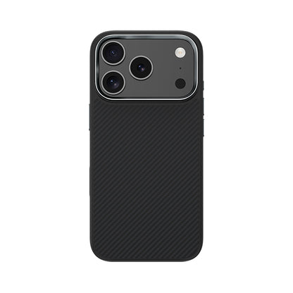 Apple iPhone 17 Pro Kılıf Karbon Fiber M-safe Şarj Özellikli Benks Hybrid ArmorPro 600D Kevlar Kapak