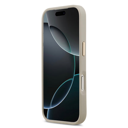 Apple iPhone 17 Pro Kılıf Lacoste Orjinal Lisanslı M-safe Şarj Özellikli Champs Elysees PU Deri Tasarımlı Kapak