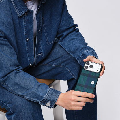 Apple iPhone 17 Pro Kılıf M-safe Şarj Özellikli Aramid Fiber Pitaka Flora in Grid Serisi Kapak