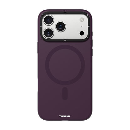 Apple iPhone 17 Pro Kılıf M-safe Şarj Özellikli Kamera Standlı Youngkit Bitty Cream Kapak
