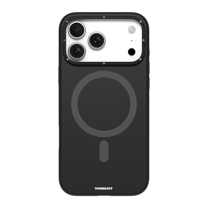 Apple iPhone 17 Pro Kılıf M-Safe Şarj Özellikli Kamera Standlı Youngkit Gel Cream Serisi Kapak