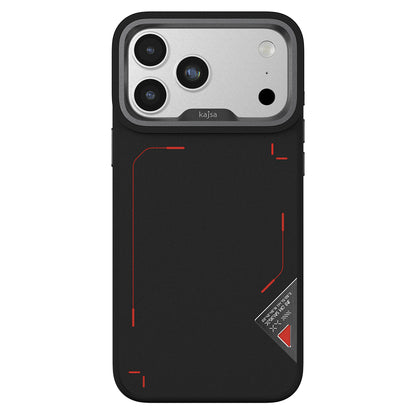 Apple iPhone 17 Pro Kılıf M-safe Şarj Özellikli O-Ring Metal Kamera Çerçeveli Kajsa Matrix Collection Kapak