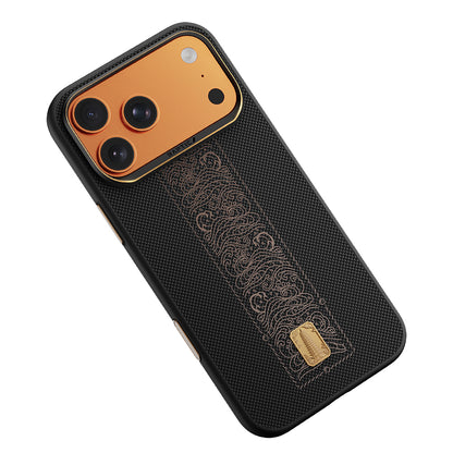 Apple iPhone 17 Pro Kılıf M-safe Şarj Özellikli Raptic Aramid Dual Rise Serisi 24 Ayar Altın Kaplamalı Kapak