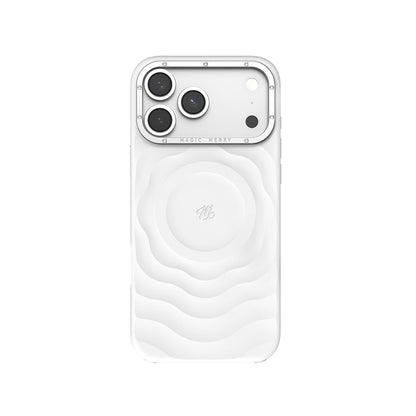 Apple iPhone 17 Pro Kılıf M-safe Şarj Özellikli Wiwu Magic Merry Blossom Drift Serisi Kapak