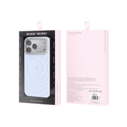 Apple iPhone 17 Pro Kılıf M-safe Şarj Özellikli Wiwu Magic Merry Blossom Drift Serisi Kapak