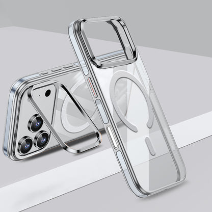 Apple iPhone 17 Pro Kılıf M-safe Şarj Özellikli Wlons Standlı Efsane Kapak