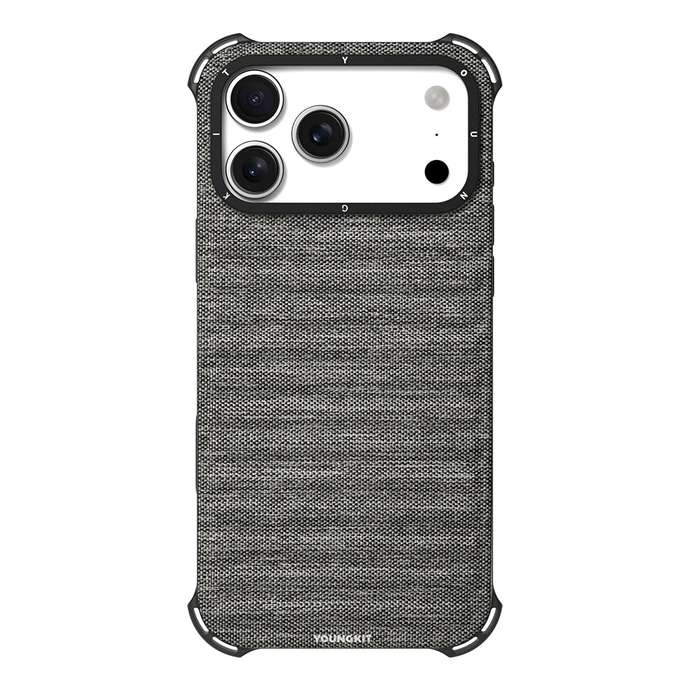 Apple iPhone 17 Pro Kılıf M-safe Şarj Özellikli Youngkit Canvas Serisi Kapak