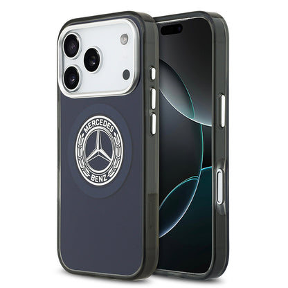 Apple iPhone 17 Pro Kılıf Mercedes Benz Orjinal Lisanslı M-safe Şarj Özellikli Çift Katmanlı PC Nostaljik Yıldız Dizayn Kapak