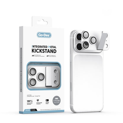 Apple iPhone 17 Pro Max Go Des CL-23 Anti Reflective Standlı Kamera Lens Koruyucu