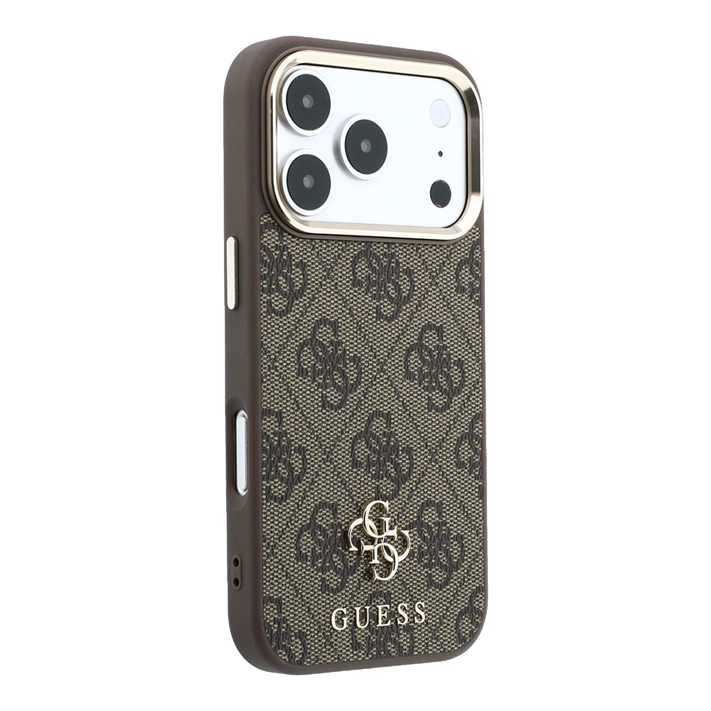 Apple iPhone 17 Pro Max Kılıf Guess Orjinal Lisanslı M-safe Şarj Özellikli Small 4G Classic Logolu Kapak