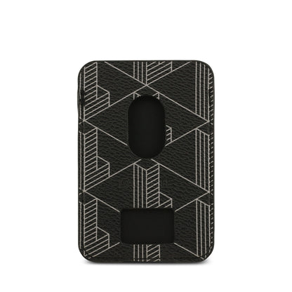 Apple iPhone 17 Pro Max Kılıf Lacoste Orjinal Lisanslı M-safe Şarj Özellikli PU Deri Tasarımlı Kartlıklı Karışık Monogram Desenli Kapak