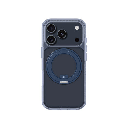 Apple iPhone 17 Pro Max Kılıf M-Safe Şarj Özellikli Airbag Tasarımlı Standlı AmazingThing Titan Pro MagSpin Kapak