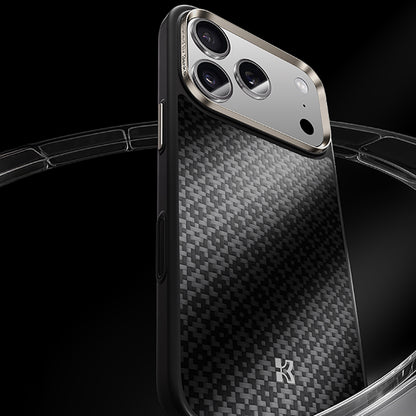 Apple iPhone 17 Pro Max Kılıf M-Safe Şarj Özellikli Benks ArmorPro ArmorGrid Serisi Kevlar Kapak