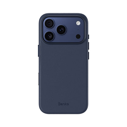 Apple iPhone 17 Pro Max Kılıf M-safe Şarj Özellikli Çizilmeye Dayanıklı Benks VitaPro Serisi PU Deri Kapak