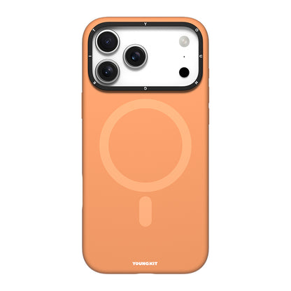Apple iPhone 17 Pro Max Kılıf M-Safe Şarj Özellikli Kamera Standlı Youngkit Gel Cream Serisi Kapak