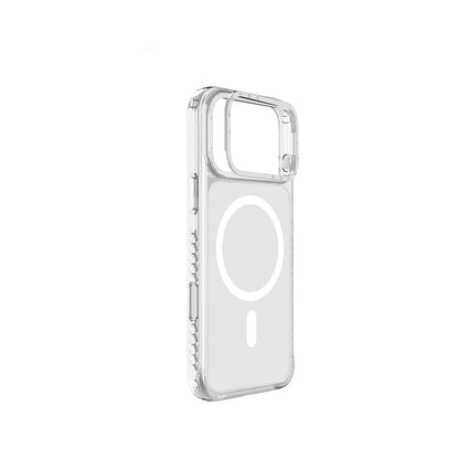 Apple iPhone 17 Pro Max Kılıf M-safe Şarj Özellikli Metal Kamera Çerçeveli Airbag Tasarımlı Lenyes CK221 Sert PC Kapak