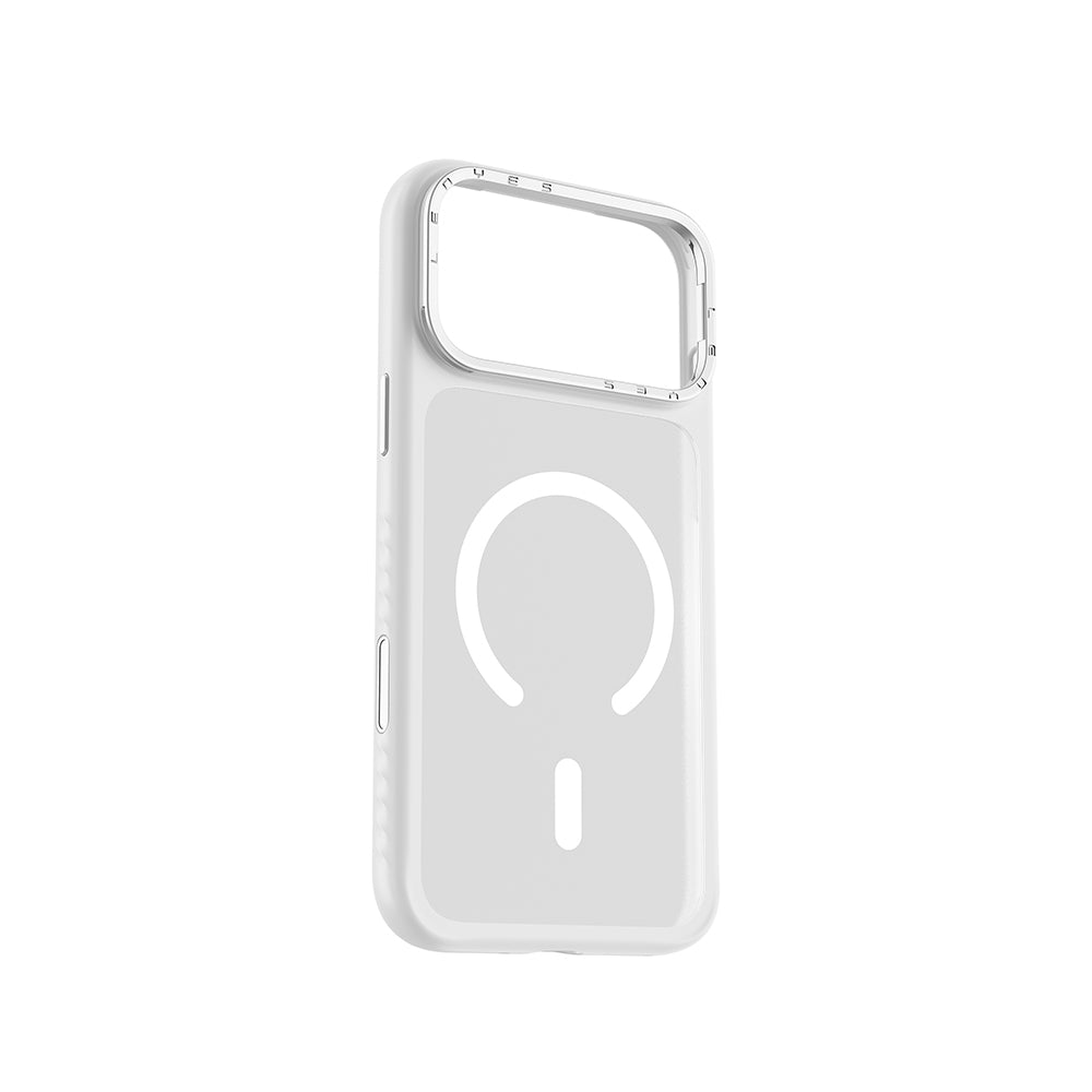 Apple iPhone 17 Pro Max Kılıf M-safe Şarj Özellikli Metal Kamera Standlı Lenyes CK226 PC Kapak