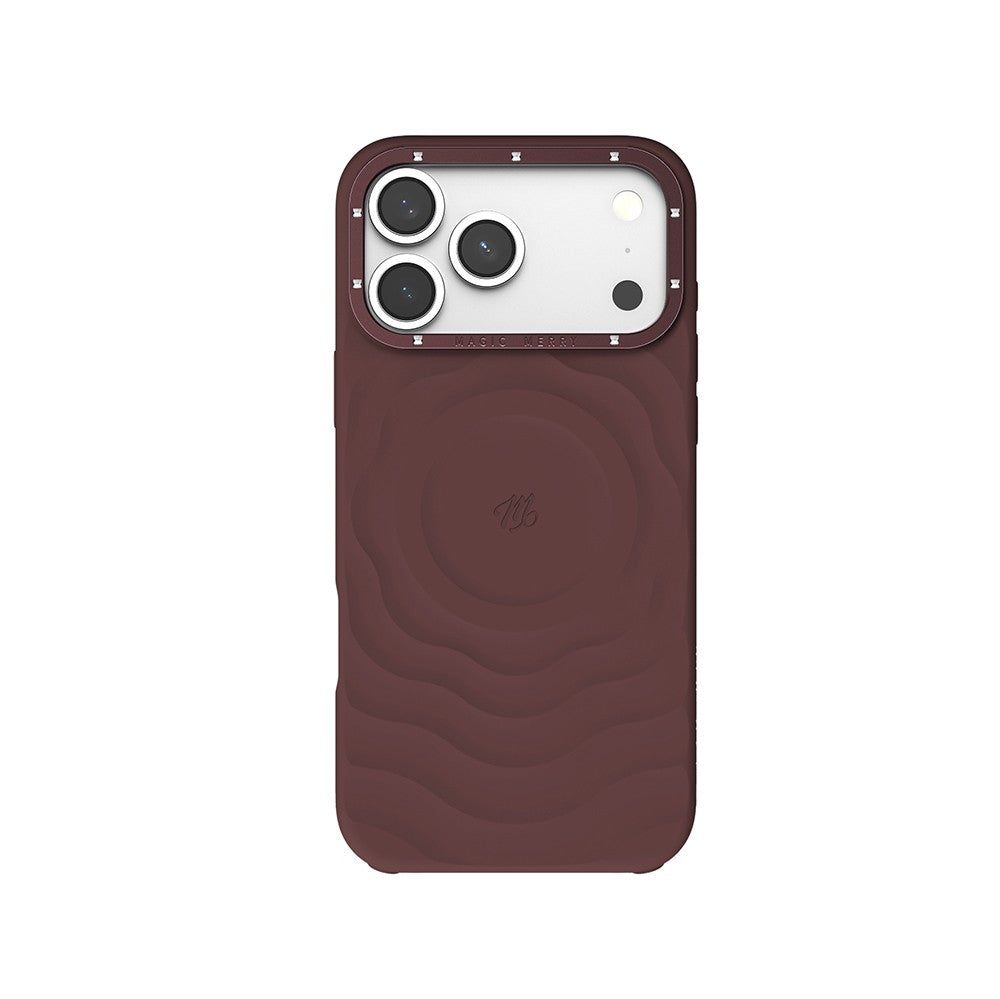 Apple iPhone 17 Pro Max Kılıf M-safe Şarj Özellikli Wiwu Magic Merry Blossom Drift Serisi Kapak