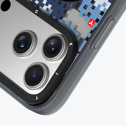 Apple iPhone 17 Pro Max Kılıf M-Safe Şarj Özellikli Youngkit Camouflage Sykell Serisi Kapak