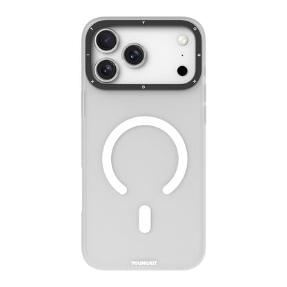 Apple iPhone 17 Pro Max Kılıf M-safe Şarj Özellikli Youngkit Hidden Sand Serisi Kapak