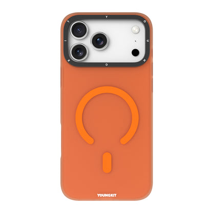 Apple iPhone 17 Pro Max Kılıf M-safe Şarj Özellikli Youngkit Hidden Sand Serisi Kapak