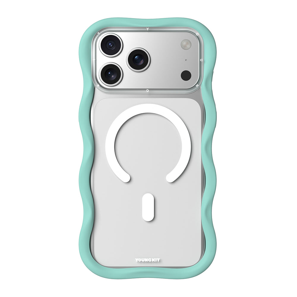 Apple iPhone 17 Pro Max Kılıf M-safe Şarj Özellikli Youngkit Wave Clear Serisi Kapak