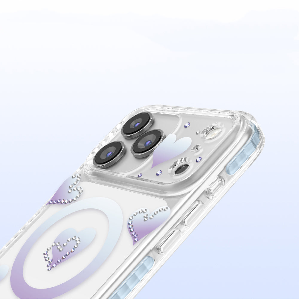 Apple iPhone 17 Pro Max Kılıf M-Safe Şarj Özellikli Zore Paris Elvo Sert PC Kapak