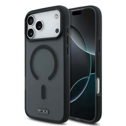 Apple iPhone 17 Pro Max Kılıf TUMI Orjinal Lisanslı M-safe Şarj Özellikli Buzlu Transparan Kapak