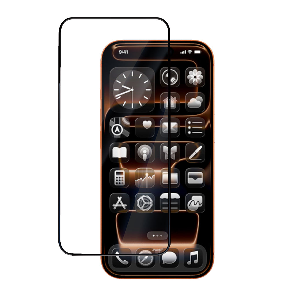 Apple iPhone 17 Pro Max Mohseven M6 HD Temperli Cam Ekran Koruyucu + Kolay Uygulama Aparatı