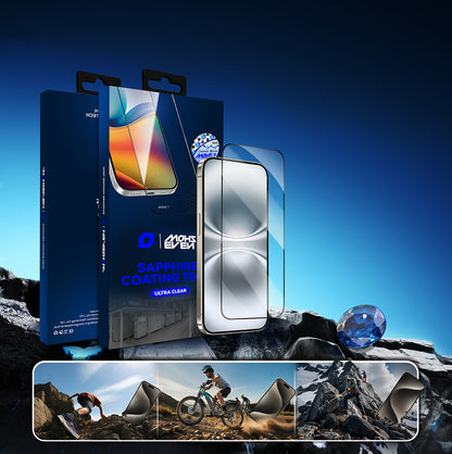 Apple iPhone 17 Pro Max Mohseven Pure Safir Coating HD 3D Glue Temperli Cam Ekran Koruyucu