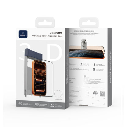 Apple iPhone 17 Wiwu GT-032 Glass Ultra Serisi 3D Polarize Ekran Koruyucu Cam + Kolay Uygulama Aparatı