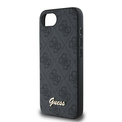 Apple iPhone 17E Kılıf Guess Orjinal Lisanslı 4G Desenli Script Metal Logolu Kapak