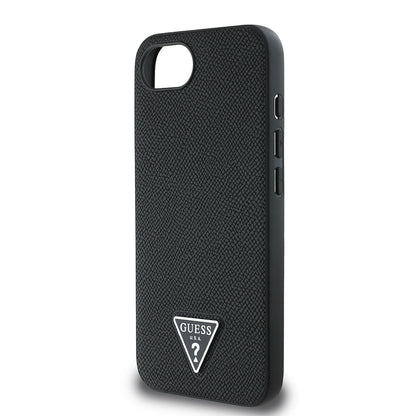 Apple iPhone 17E Kılıf Guess Orjinal Lisanslı M-safe Şarj Özellikli Grained Triangle Kapak