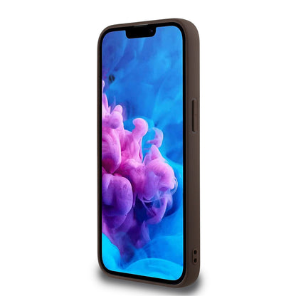 Apple iPhone 17E Kılıf Guess Orjinal Lisanslı M-safe Şarj Özellikli PU Halkalı 4G Desenli Yazı Logolu Kapak
