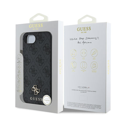 Apple iPhone 17E Kılıf Guess Orjinal Lisanslı M-safe Şarj Özellikli Small 4G Classic Kapak