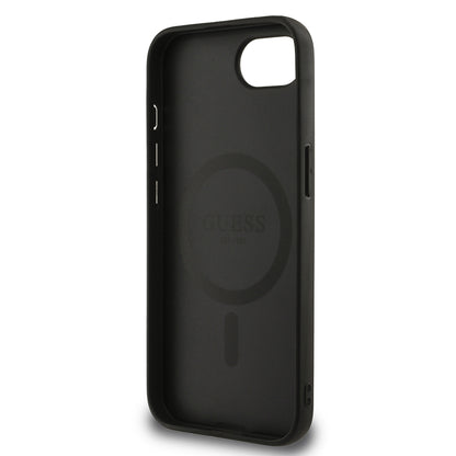 Apple iPhone 17E Kılıf Guess Orjinal Lisanslı M-safe Şarj Özellikli Yazı Logolu Peony Kapak