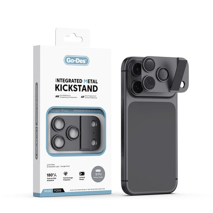 Apple iPhone 18 Pro Go Des CL-23 Anti Reflective Standlı Kamera Lens Koruyucu