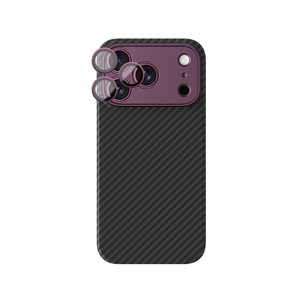 Apple iPhone 18 Pro Kılıf M-Safe Şarj Özellikli 1500D Aramid Fiber AmazingThing Titan Max SLens Serisi Kapak