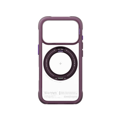 Apple iPhone 18 Pro Kılıf M-Safe Şarj Özellikli Airbag Tasarımlı Standlı Skinarma Atlas Kapak