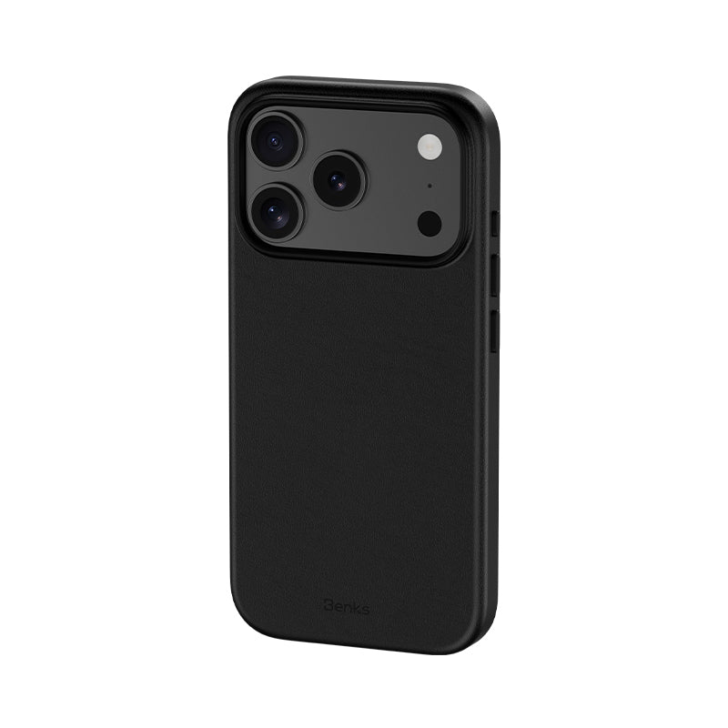 Apple iPhone 18 Pro Kılıf M-safe Şarj Özellikli Çizilmeye Dayanıklı Benks VitaPro Serisi PU Deri Kapak