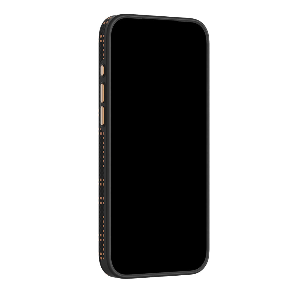 Apple iPhone 18 Pro Kılıf M-safe Şarj Özellikli Raptic Aramid Dual Ultra Grid Serisi Karbon Kapak