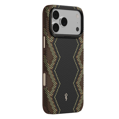 Apple iPhone 18 Pro Kılıf M-safe Şarj Özellikli Raptic Aramid Dual Ultra Scepter Serisi Karbon Kapak